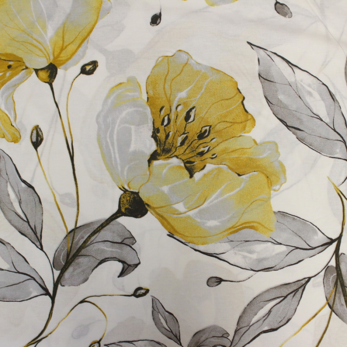 Ranforce alb cu magnolii galbene 2.4m [2]