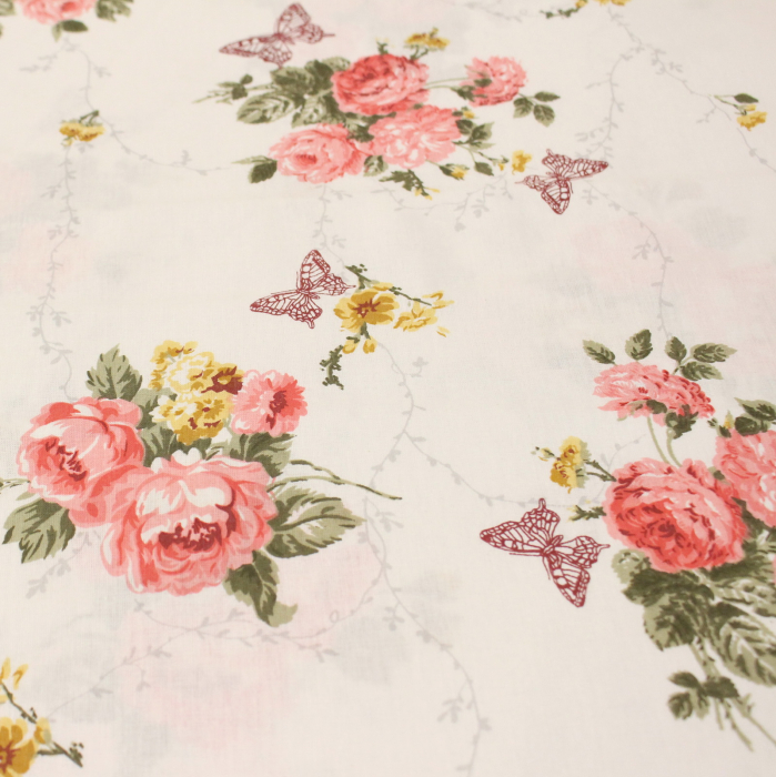 Ranforce trandafir corai si fluturas [2]