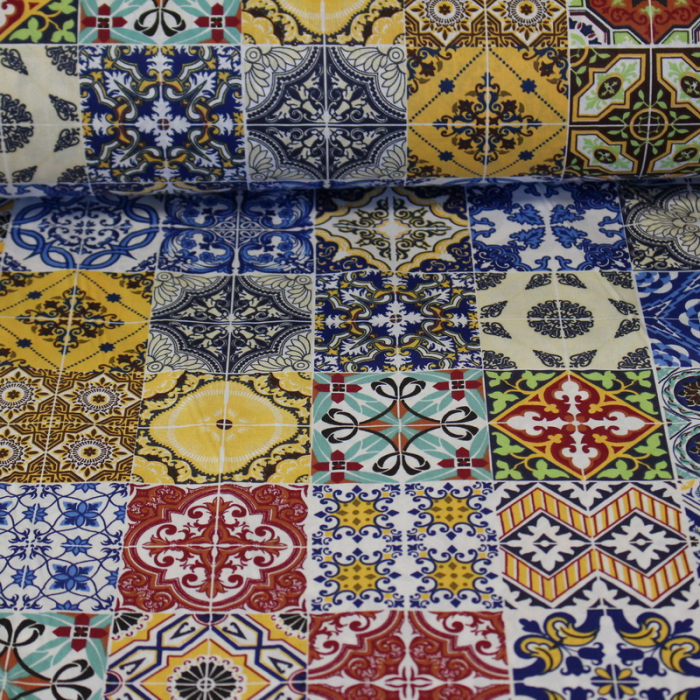 Ranforce Mozaic galben și bleu 2.4m [3]