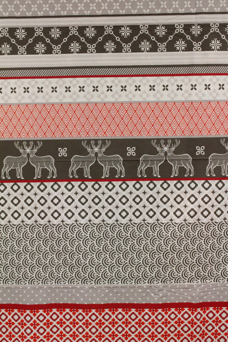 Ranforce gri și roșu cu reni 2.4m [2]