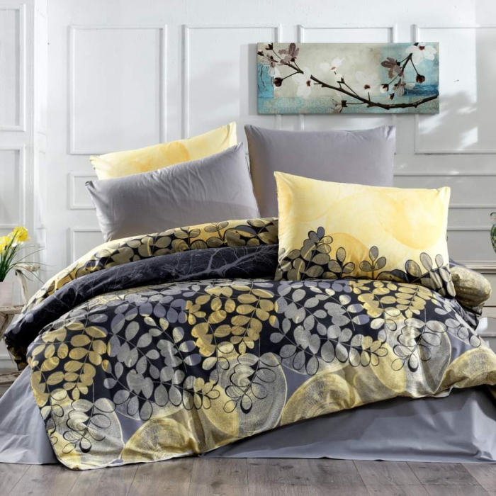 Ranforce galben și gri cu frunze [3]