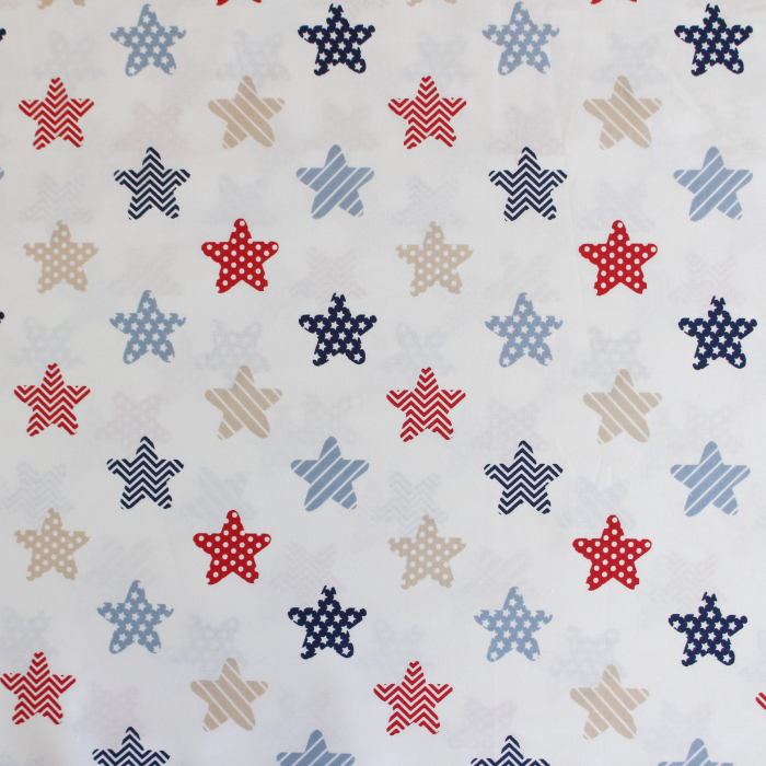 Ranforce alb cu stele bleumarin si rosii [2]