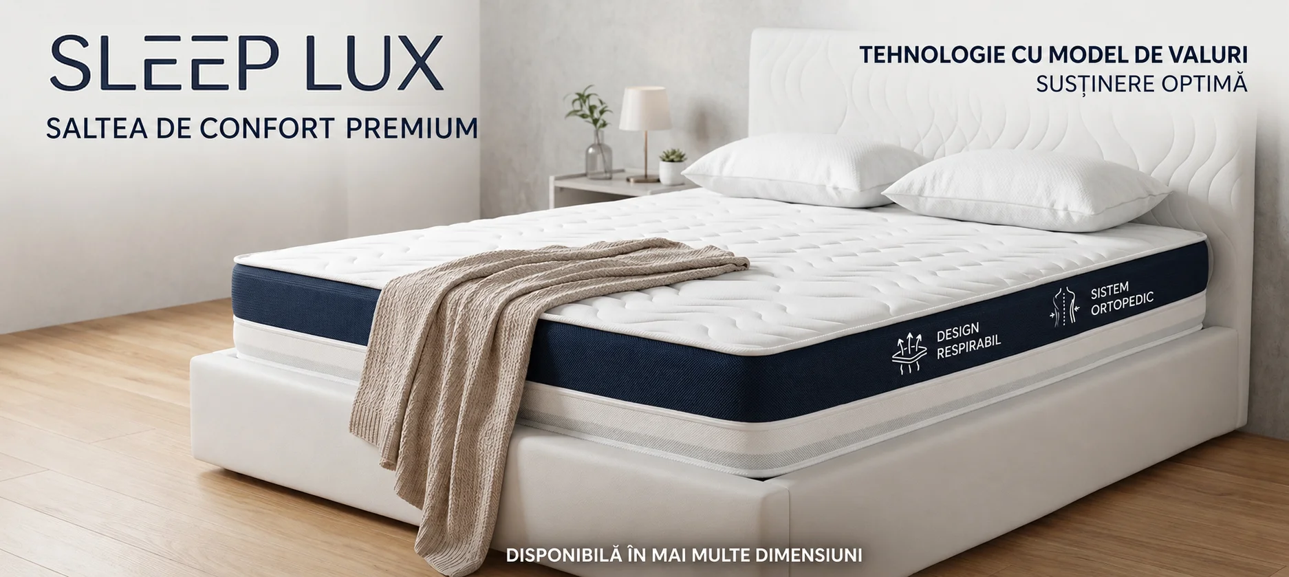 Saltea Premium Confort Sleep Lux (RLX8) - Marime: 90cm x 200cm [3]
