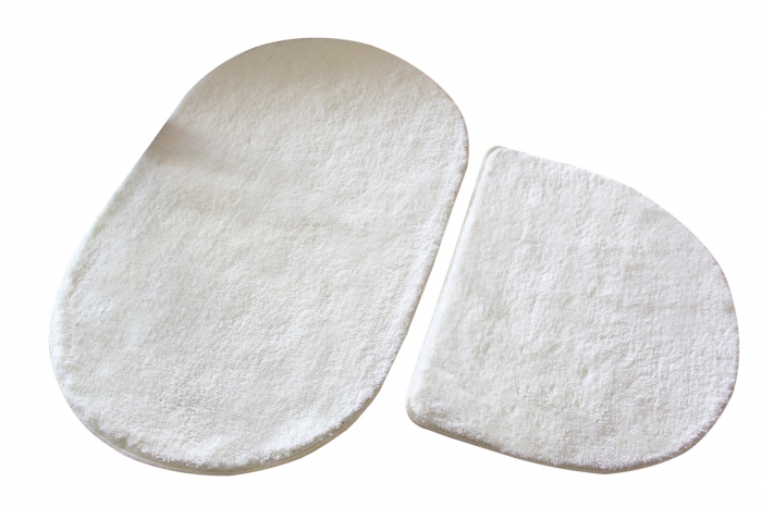 Set 2 covorase de baie, Chilai Home, Colors of Oval - Ecru [2]