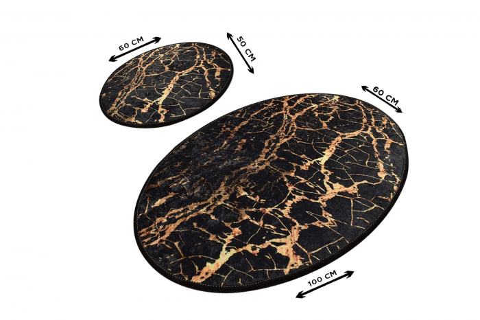 Set 2 covorase de baie, Chilai Home, Goldes [2]