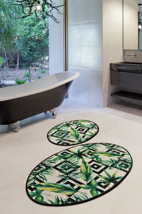 Set 2 covorase de baie, Chilai Home, Botanic [1]