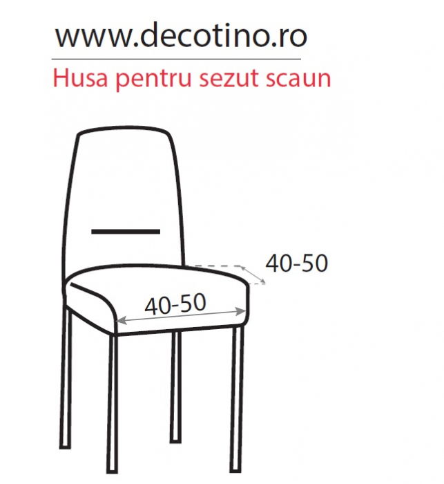 Set 2 huse elastice sezut scaun, Belmarti, Milos, Maro [2]