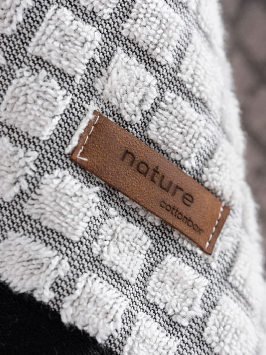 Set 4 prosoape, 50x90cm, Cotton Box, Nature - negru/alb, gri/roz [4]