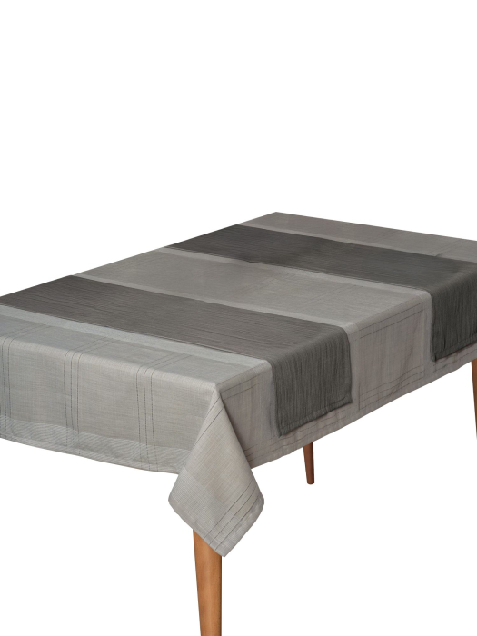 Fata de masa si runner, Cotton Box, Jasmine Grey 155x220 cm [3]