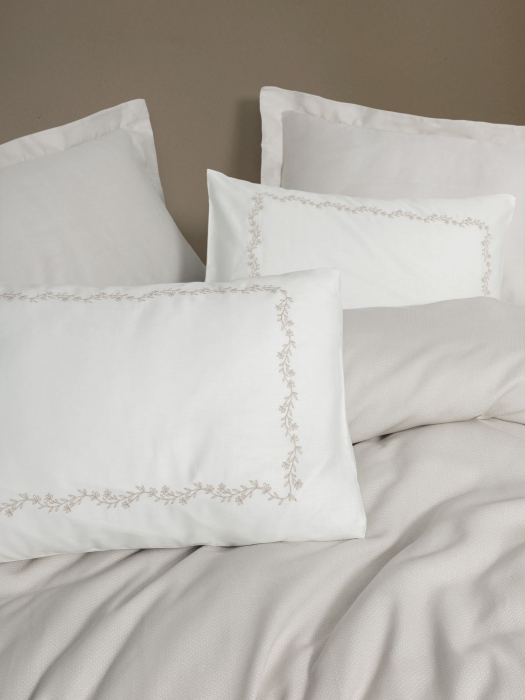 Set pique lenjerie și cuvertură, 6 piese, Serenity Bamboo, Cotton Box, Filima - Beige [2]