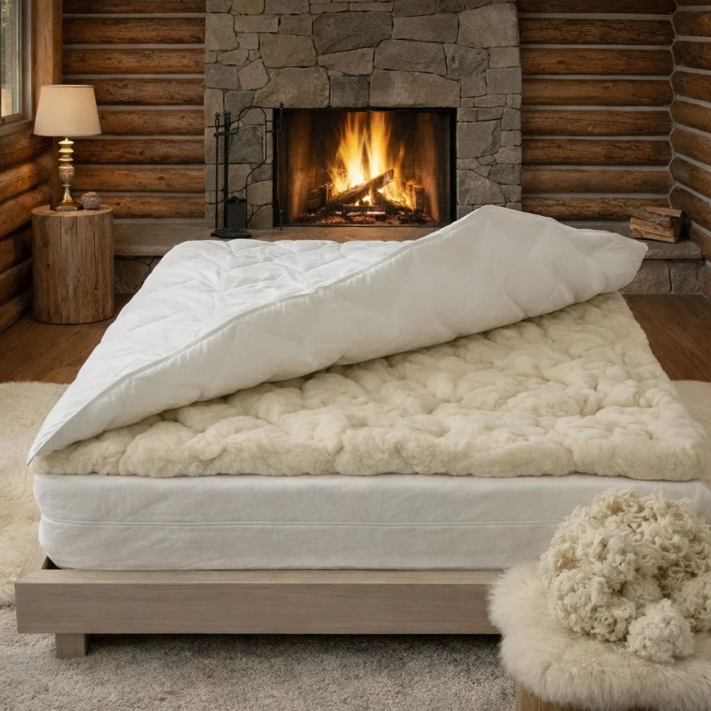 Topper / Protectie din Lana Naturala - Confort Respirabilitate - Marime: 80cm x 200cm [2]