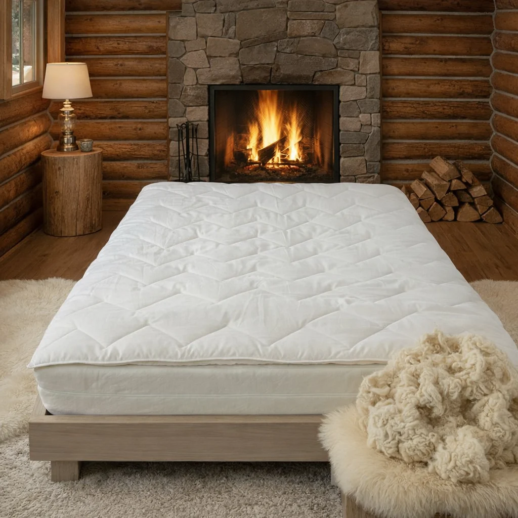 Topper / Protectie din Lana Naturala - Confort Respirabilitate - Marime: 80cm x 200cm [3]