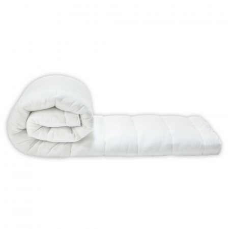 Pilote - Pilota iarna 350g microfibra alba PurConfort, 140x200 cm