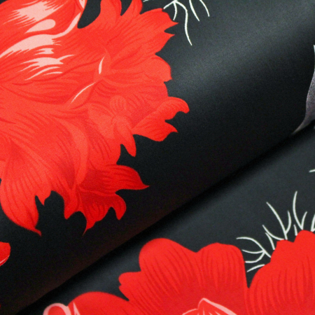 Bumbac dublu satinat negru 120350 [0]