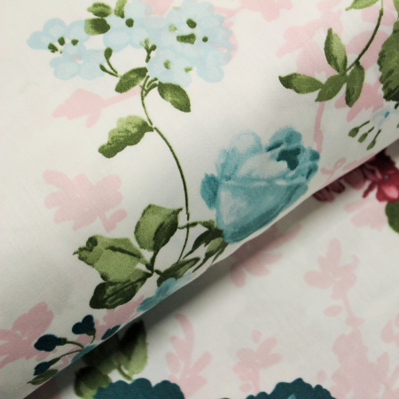 Materiale textile - Bumbac dublu satinat alb 120784