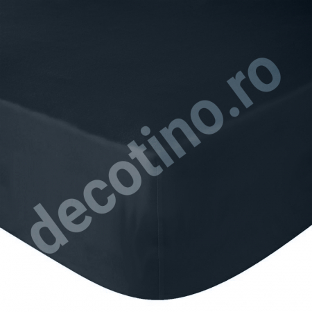 Cearceafuri de pat - simple - Cearceaf de pat ranforce, 100% bumbac, negru