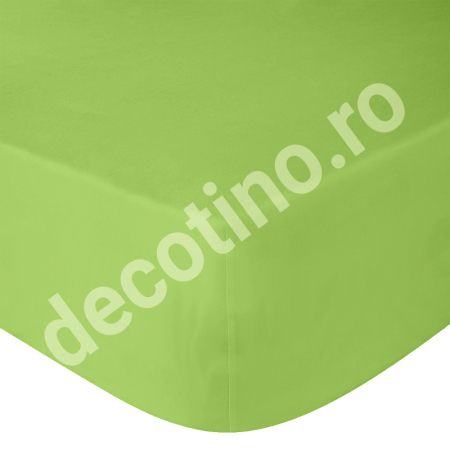 Cearceafuri de pat - simple - Cearceaf de pat ranforce, 100% bumbac, verde