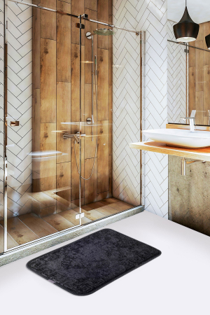 Covoras de baie 40x60cm, Chilai Home, Foot Print - Black [0]