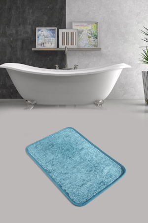 Baie - Covoras de baie 40x60cm, Chilai Home, Foot Print - Blue