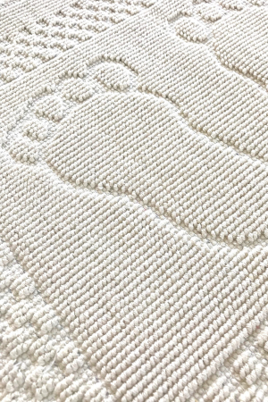 Covoras de baie 50x70cm, Chilai Home, Foet - Bone White [2]