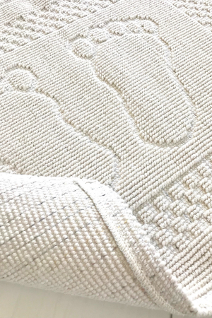 Covoras de baie 50x70cm, Chilai Home, Foet - Bone White [3]