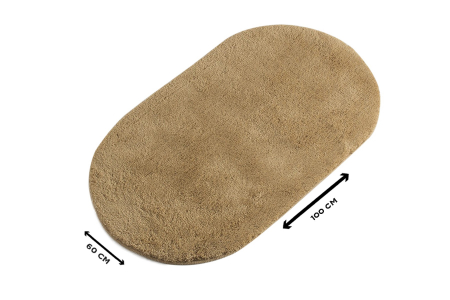 Covoras de baie 60x100cm, Chilai Home, Colors of Oval - Beige [1]