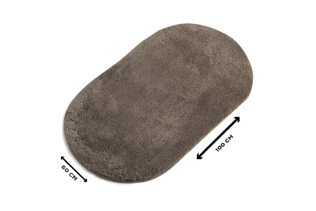 Covoras de baie 60x100cm, Chilai Home, Colors of Oval - Mink [1]