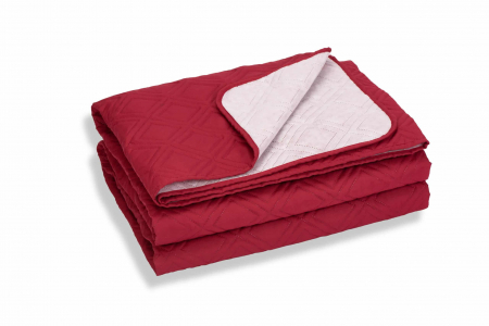 Cuvertura de pat, Bordeaux, microfibra soft-touch, 220X240 cm [1]