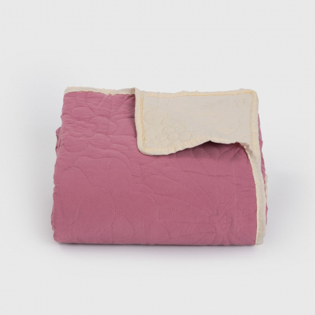 Cuvertura de pat reversibila, Dilios, Florena, 200x220 - ecru/ash pink [1]
