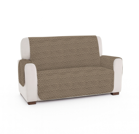 Pucioasa - Cuvertura matlasata canapea 2 locuri doua fete - BEIGE GRAY