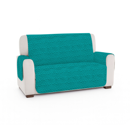 Pucioasa - Cuvertura matlasata canapea 2 locuri doua fete - LIGHT AQUA