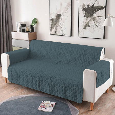 Pucioasa - Cuvertura matlasata canapea 3 locuri doua fete - antracit