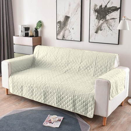 Pucioasa - Cuvertura matlasata canapea 3 locuri doua fete - unt