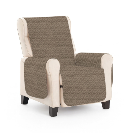 Pucioasa - Cuvertura matlasata fotoliu - BEIGE GRAY