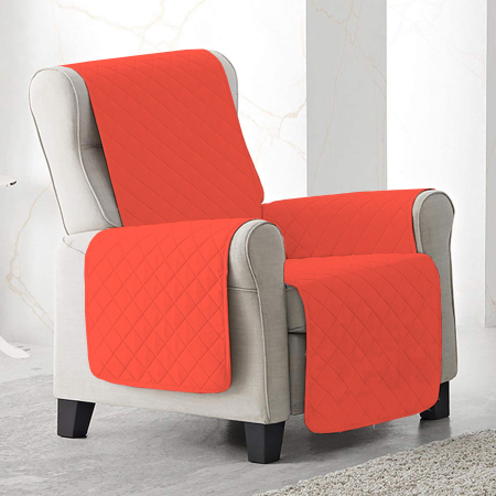 Pucioasa - Cuvertura matlasata fotoliu - corai