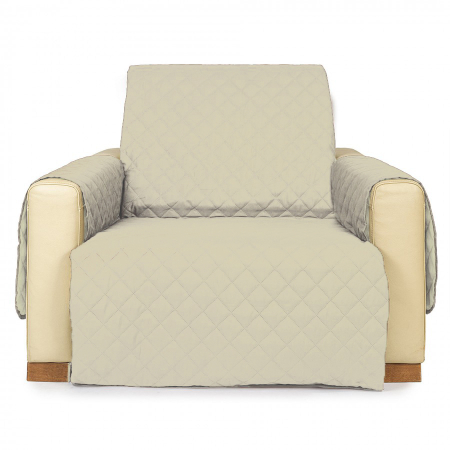 Pucioasa - Cuvertura matlasata fotoliu - crem