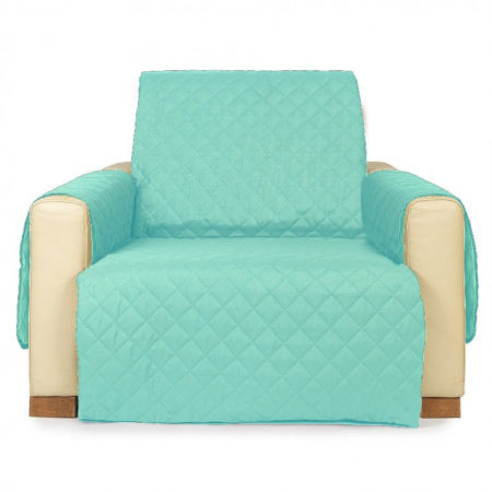 Pucioasa - Cuvertura matlasata fotoliu - mint