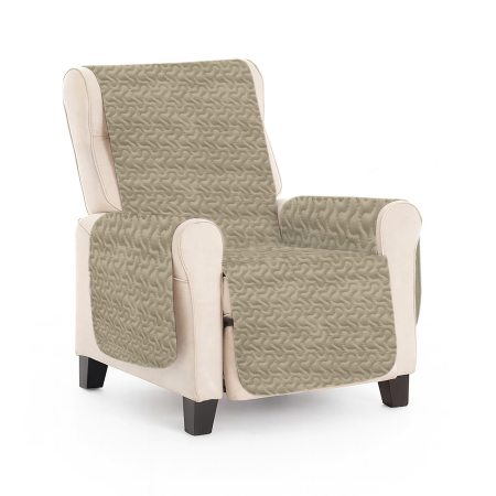 Pucioasa - Cuvertura matlasata fotoliu - PALE CREAM