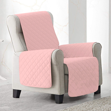 Pucioasa - Cuvertura matlasata fotoliu - roz pudra