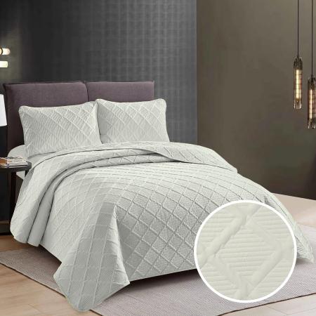 Pucioasa - CUVERTURa PAT UNI + 2 FETE DE PERNa - IVOIR