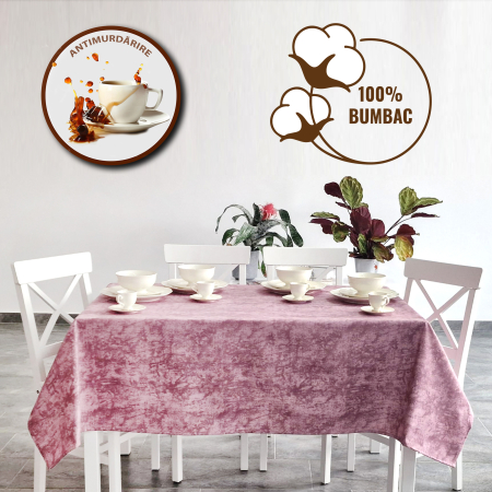 Fețe de masă - FATA DE MASA ANTIMURDARIRE 100% BUMBAC - Dimensiuni:: 120 cm x 160 cm