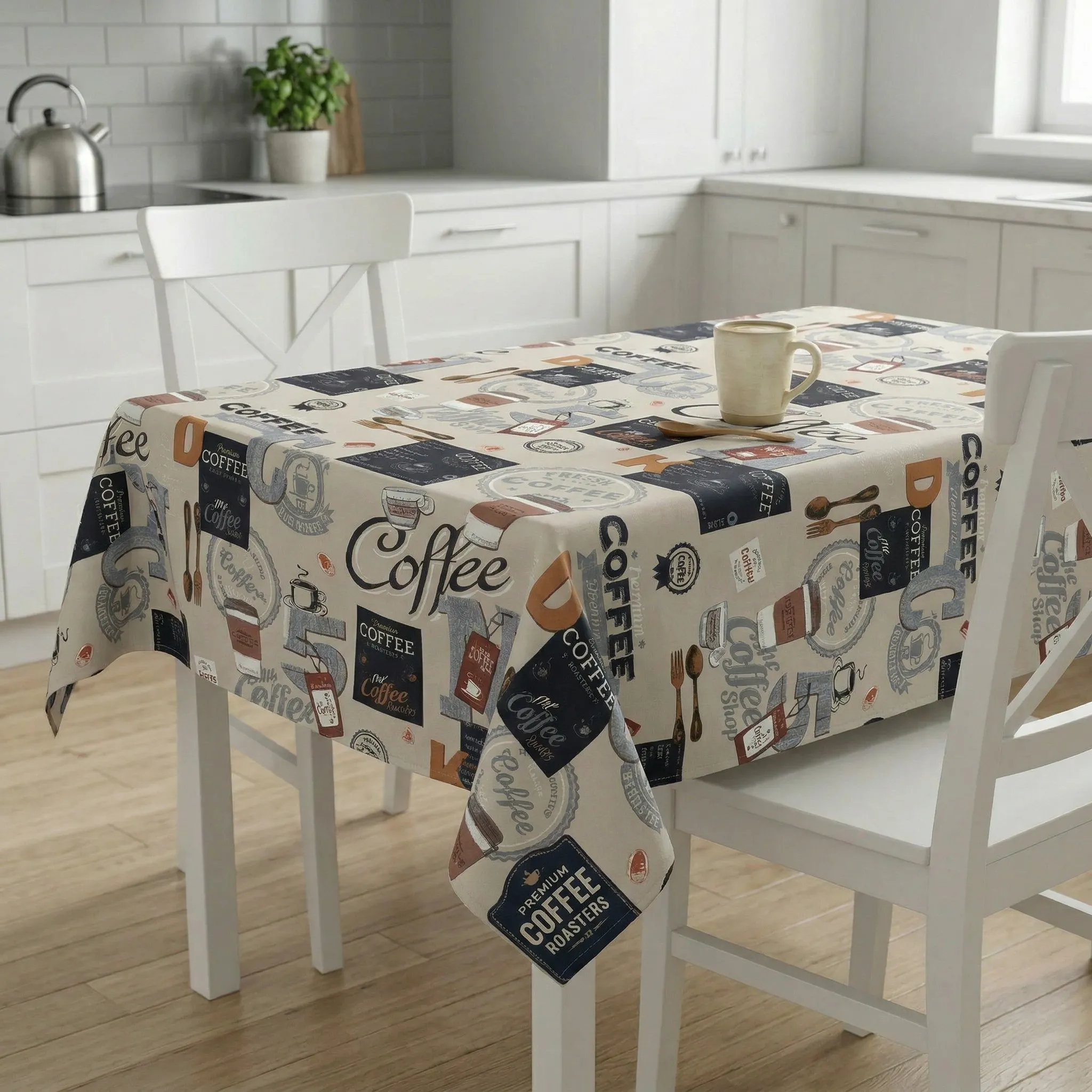 FETE DE MASa - Fata de Masa Antimurdarire (Coffee) - Dimensiuni:: 120 cm x 160 cm