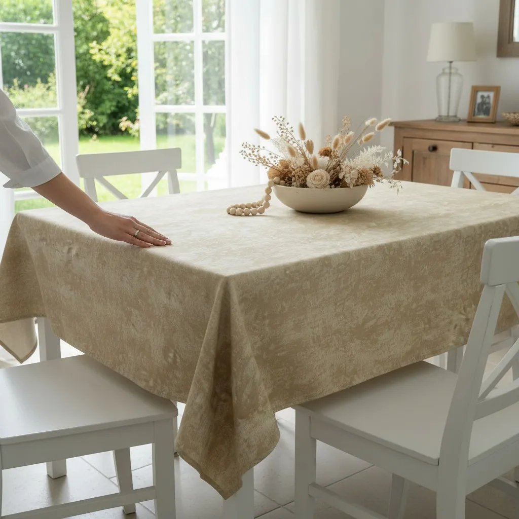 FETE DE MASa - Fata de Masa Antimurdarire (Crem) - Dimensiuni:: 120 cm x 160 cm