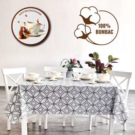 Fețe de masă - FATA DE MASA ANTIMURDARIRE - Dimensiuni:: 120 cm x 160 cm