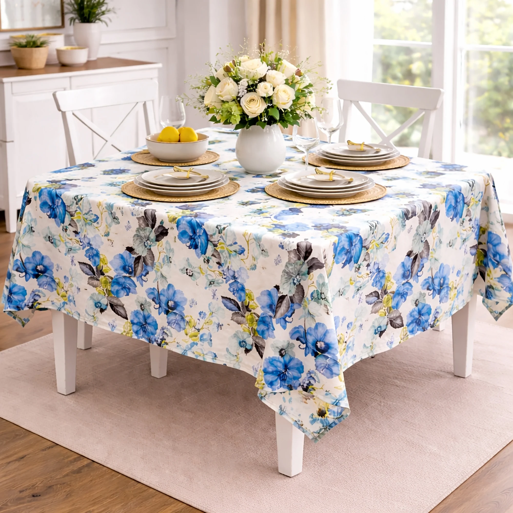 Fețe de masă - Fata de Masa Antimurdarire Esenta Grey - Dimensiuni:: 120 cm x 160 cm