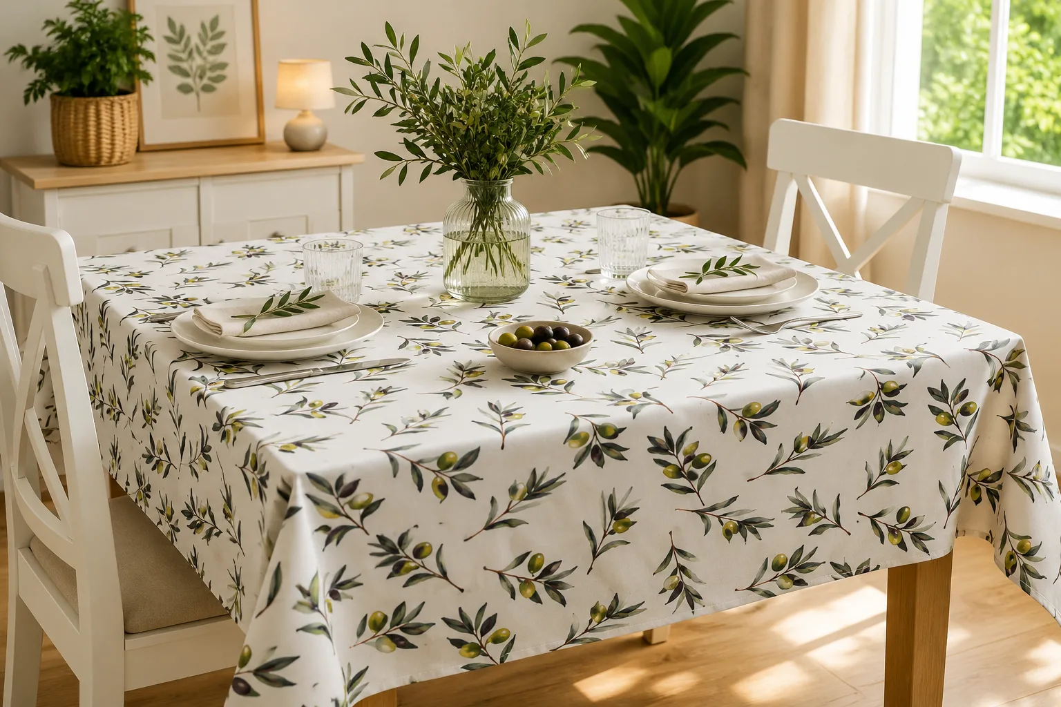 Fata de Masa Antimurdarire (Green Olive) - Dimensiuni:: 120 cm x 160 cm [1]