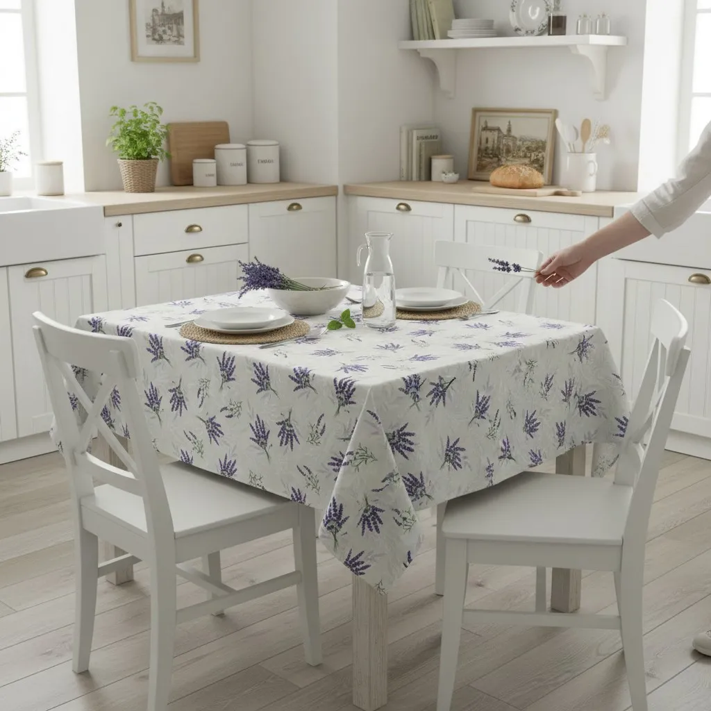 FETE DE MASa - Fata de Masa Antimurdarire (Lavanda) - Dimensiuni:: 120 cm x 160 cm