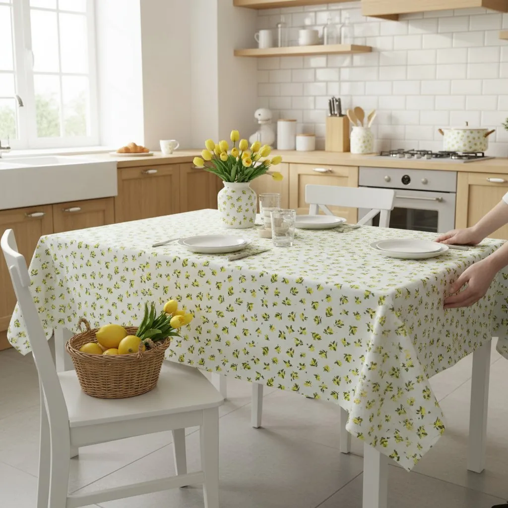 FETE DE MASa - Fata de Masa Antimurdarire (Lemon) - Dimensiuni:: 120 cm x 160 cm