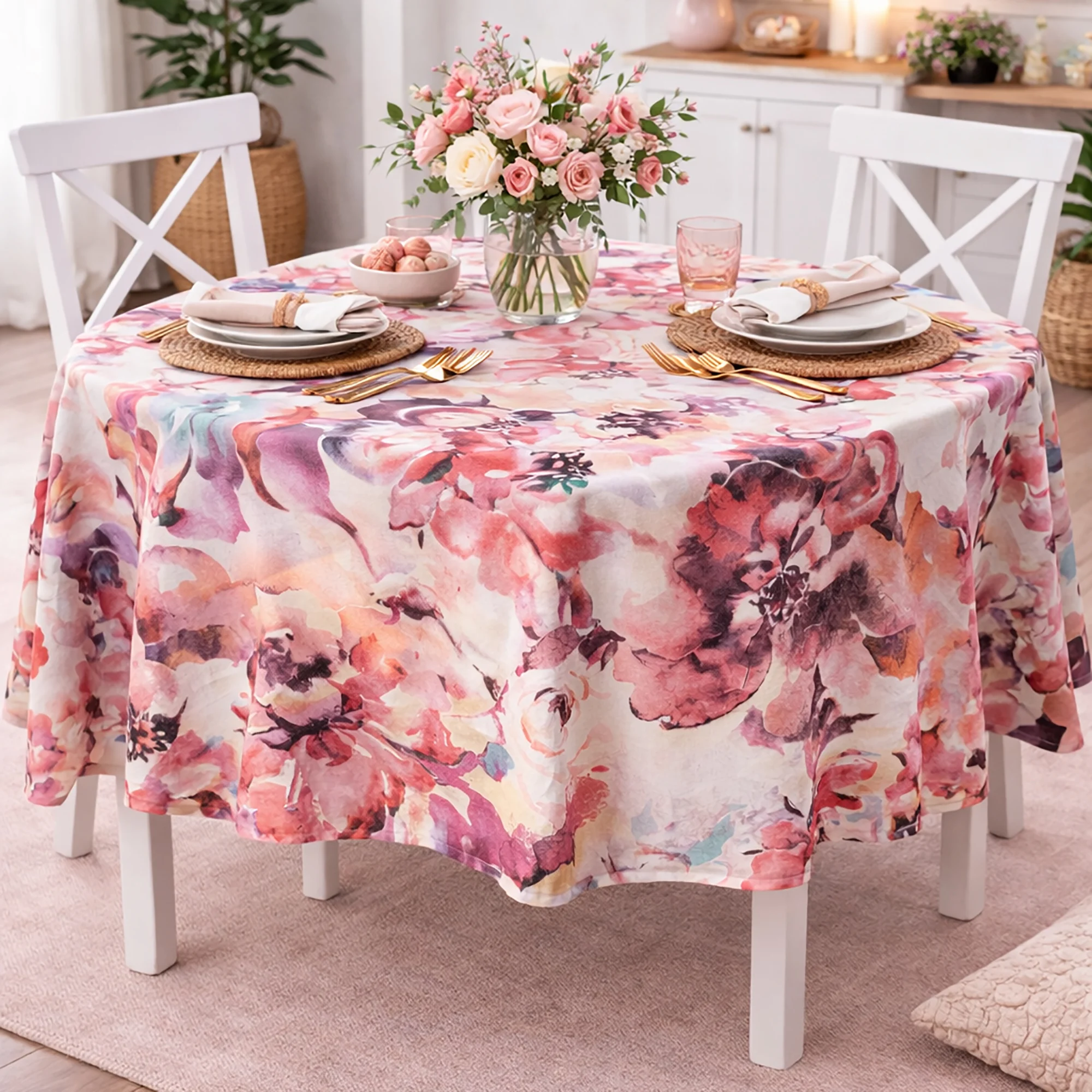 Fata de Masa Antimurdarire Rose Garden - Dimensiuni:: 120 cm x 160 cm [1]