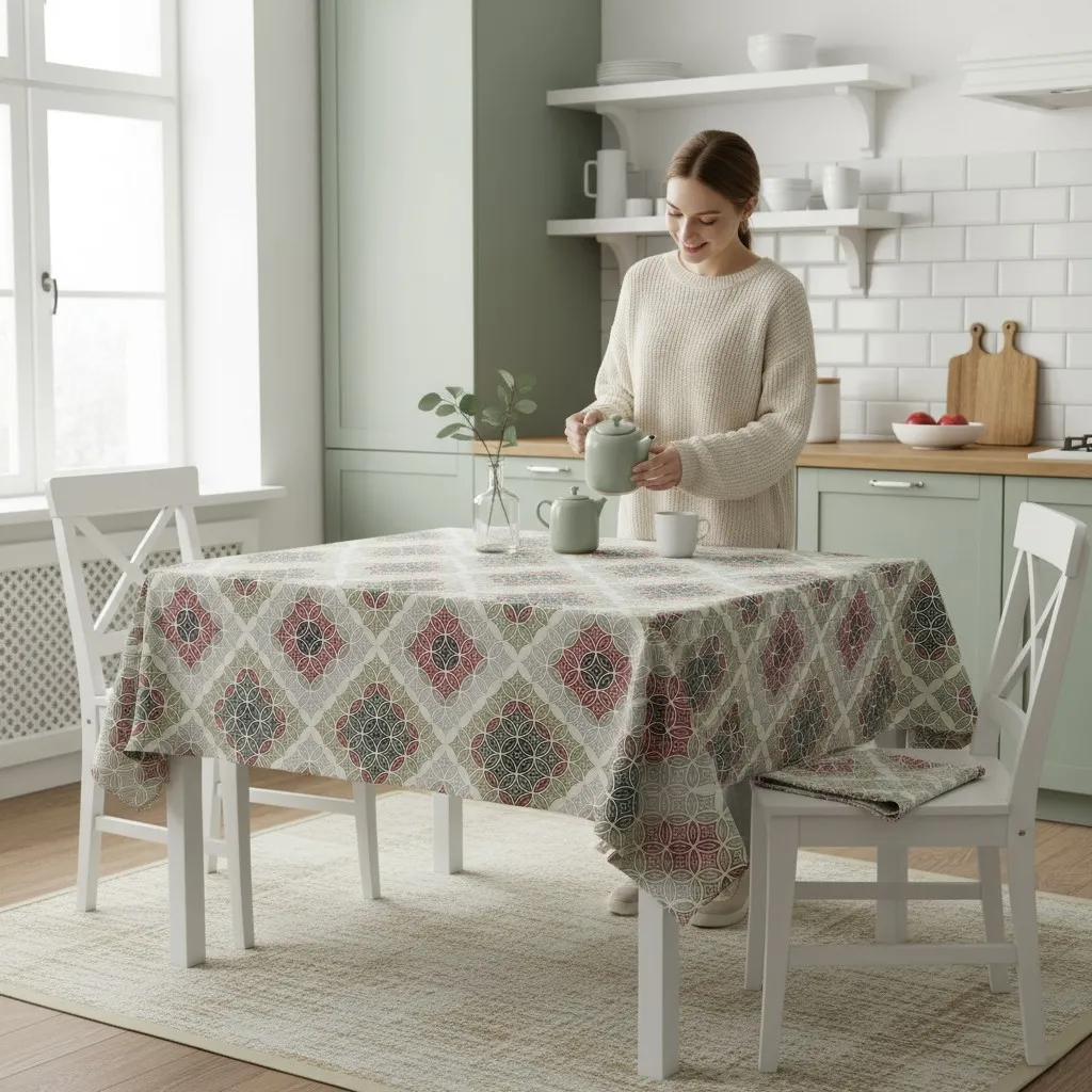 FETE DE MASa - Fata de Masa Antimurdarire (TURKIS) - Dimensiuni:: 120 cm x 160 cm